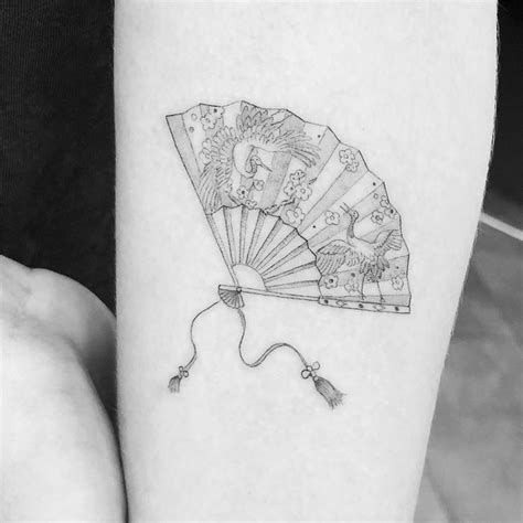 japanese hand fan tattoo